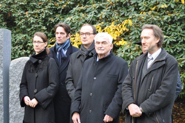 v.l.n.r Bettina Gräfin Bernadotte, Björn Graf Bernadotte, OB Uli Burchhardt, Dr. Arnulf Moser und DFV-Präsident Claus-Dieter Hirt